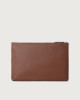 Orciani Micron leather document holder Grained leather Cognac