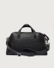 Orciani Micron midi leather duffle bag Grained leather Black