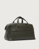 Orciani Micron midi leather duffle bag Grained leather Olive green