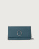 Orciani Soft leather pochette with RFID Leather Blue