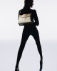 Orciani Nana Soft leather shoulder bag with strap Grained leather Clay