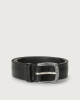 Orciani Bull Soft A leather belt Leather Black