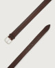 Orciani Bull Soft beehive pattern leather belt Leather Brown