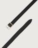 Orciani Hunting Double reversible leather belt 3,5 cm Leather, Suede Chocolate