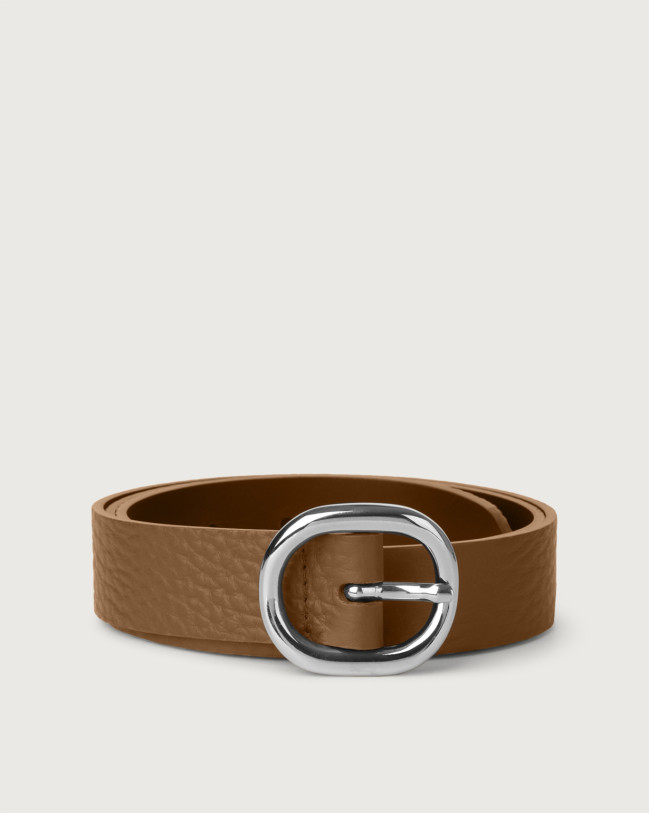 Orciani Soft leather belt 3 cm Leather Caramel