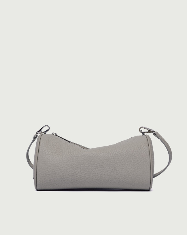 Orciani Roll Soft leather mini bag Grained leather Clay