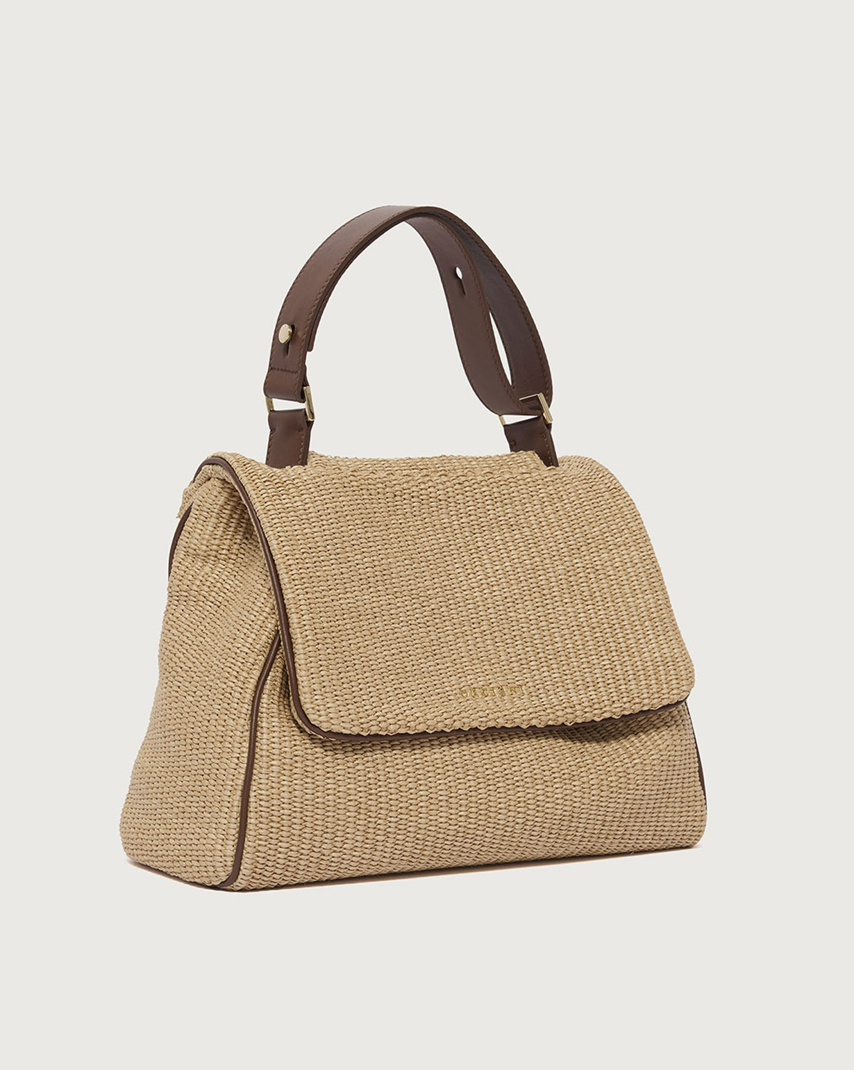 ORCIANI Sveva Zanzibar Midi fabric and leather shoulder bag color