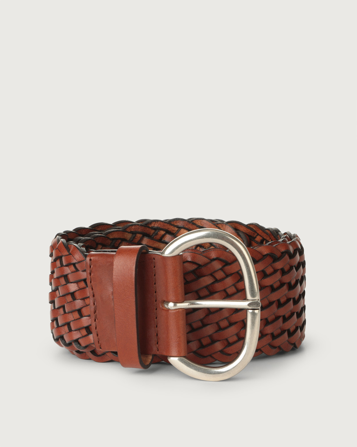 Braided leather waist belt Clearance
