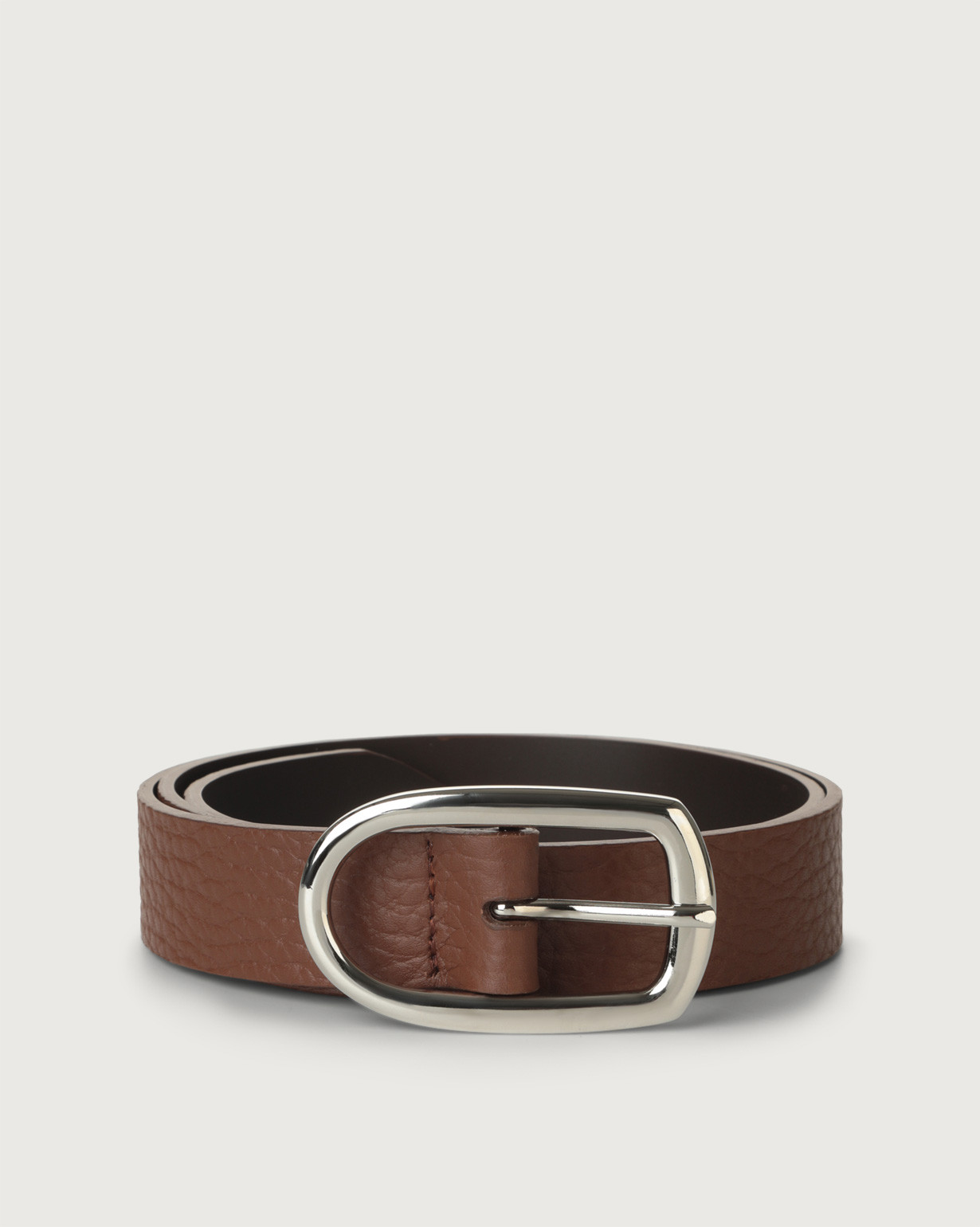 ORCIANI Soft leather belt cm color Cognac