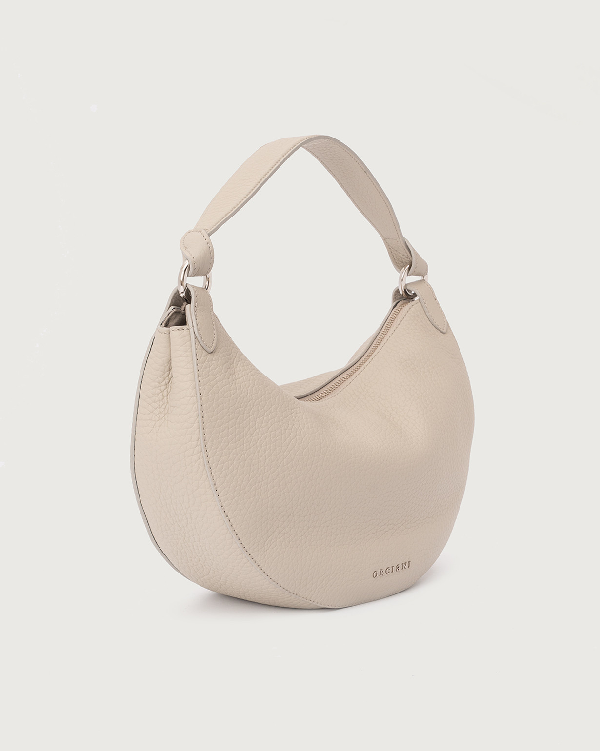 ORCIANI Dumpling Soft Midi leather shoulder bag with strap