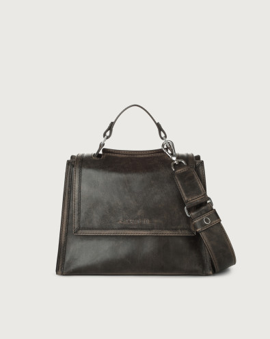 Sveva Delavè small leather handbag with strap