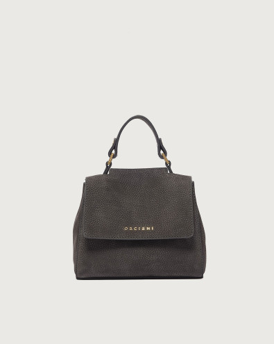 Sveva Nabucco Mini nubuck leather handbag with strap