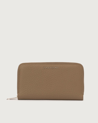 Zip around Soft large leather wallet