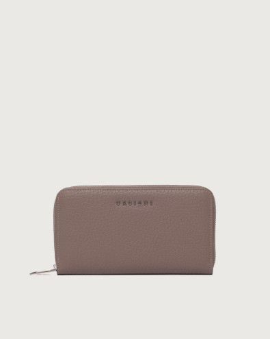 Zip around Soft large leather wallet