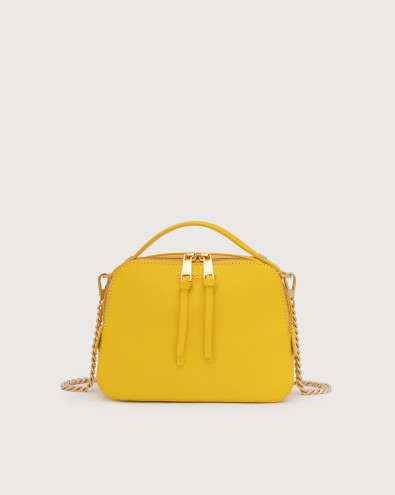Chéri Vanity Oro leather hand mini bag with shoulder strap