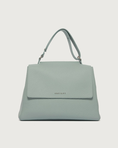 Sveva Soft Midi leather shoulder bag with shoulder strap