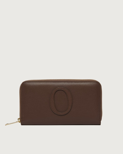 Zip around Zanzibar large leather wallet