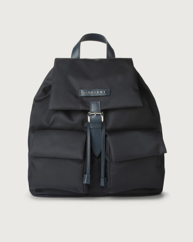 Charlotte Ecoline regenerated nylon and leather backpack
