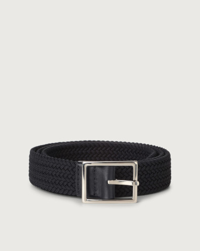 Small Elast braided fabric belt