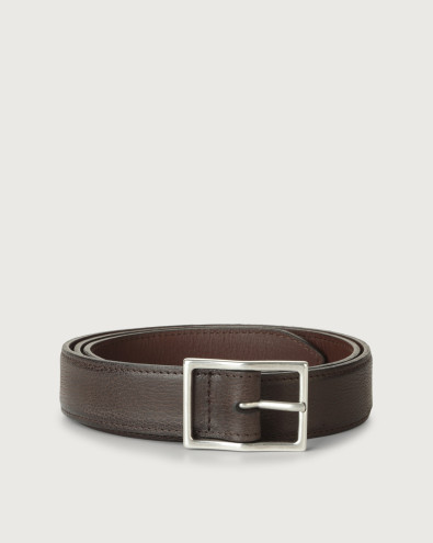 Chevrette leather belt