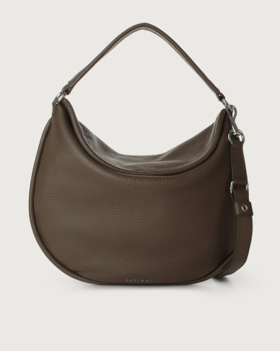 Pong Soft leather shoulder bag with shoulder strap