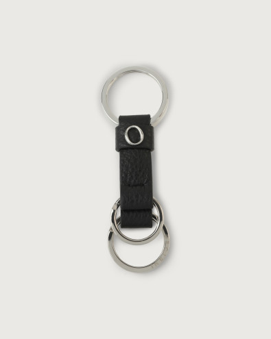 Micron leather keyring