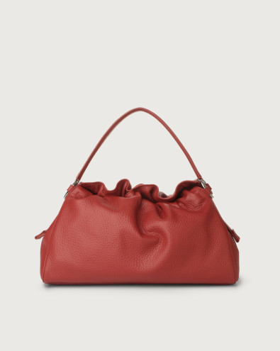 PUFFY Soft leather shoulder with strap