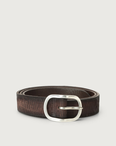 Blade leather belt