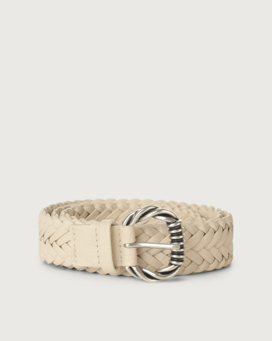 Sense braided leather belt