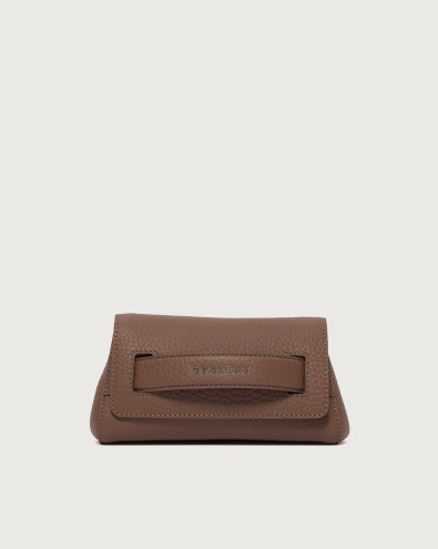 Gossip Soft grained leather clutch bag