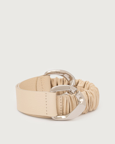 Sense strech dollar leather belt 4 cm