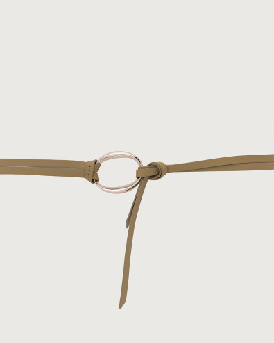 Nappa A monogram tied leather belt