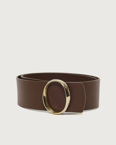 Zanzibar Iconic O leather belt 5,5 cm