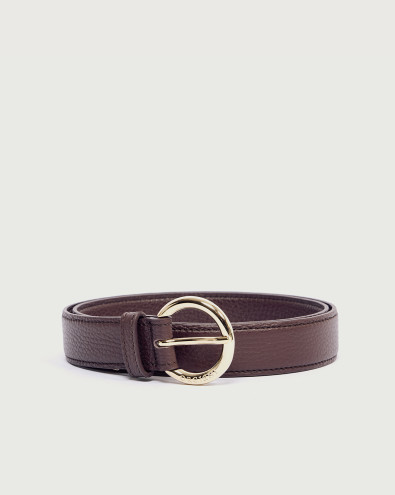 Sense classic dollar leather belt 3 cm