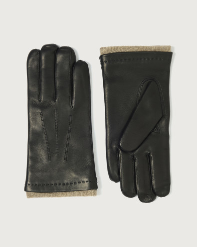 Nappa Flake leather gloves