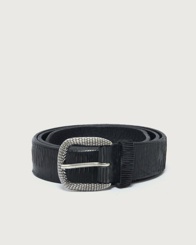 Blade leather belt 3,5 cm