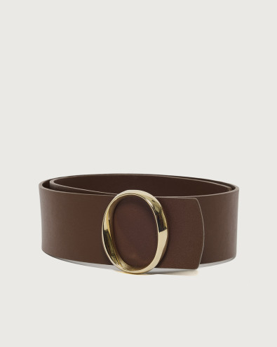 Zanzibar Iconic O leather belt 5,5 cm