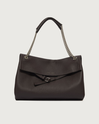 Venus Soft Midi grained leather shoulder bag