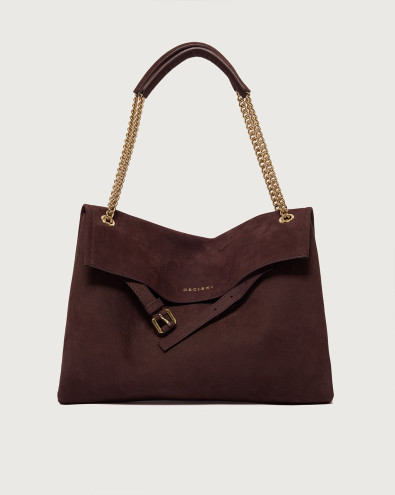 Venus Nabucco Midi nubuck leather shoulder bag