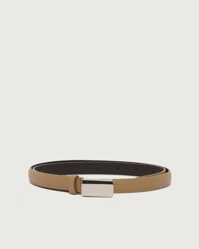 Soft leather classic belt 1,5 cm