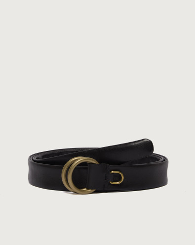 Colorado B vintage effect leather belt 3,5 cm