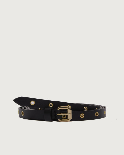 Boston double-wrap leather belt 1,5 cm