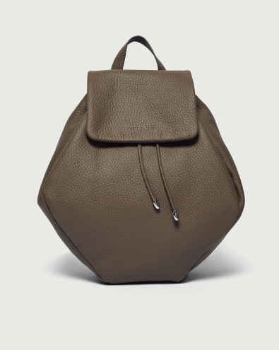 Soft leather backpack