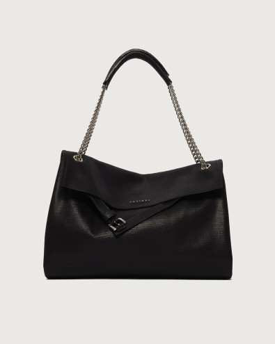 Venus Whiston Midi grained leather shoulder bag