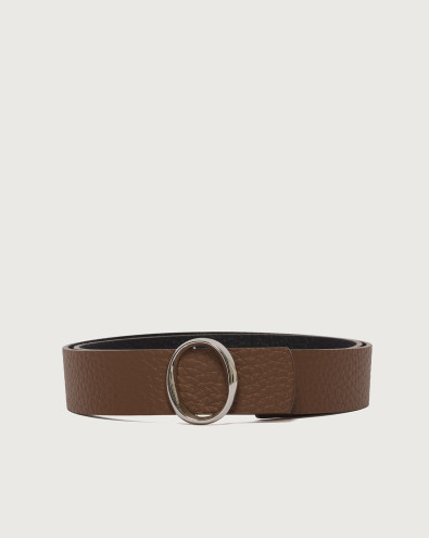 Soft Double reversible leather belt 3,5 cm