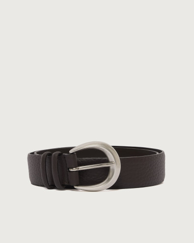 Soft classic leather belt 3,5 cm