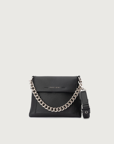 Missy S Soft grained leather shoulder bag with strap