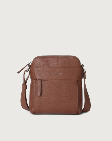 Micron leather mini messenger bag