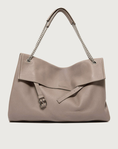 Venus Soft Large grained leather shoulder bag