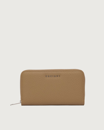 Zip around Soft large leather wallet